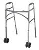 McKesson Bariatric Folding Walker Adjustable Height Steel Frame 500 lbs. Weight Capacity 32 to 39 Inch, 146-10220-2WW - CASE OF 2