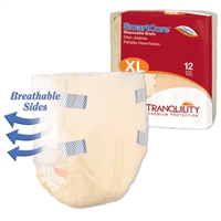Tranquility SmartCore Brief, XL, EXTRA LARGE, Breathable, Heavy Absorbency, 2314 - Pack of 12