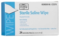 Hygea Saline Wipe Individual Packet Saline Unscented 24 Count, C22370 - Pack of 24