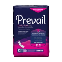 Prevail Bladder Control Pad, 16 Inch, Heavy Absorbency, PV-923 - Pack of 33