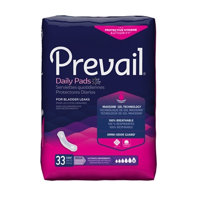 Prevail Bladder Control Pad, 16 Inch, Heavy Absorbency