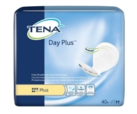 TENA Day Plus Pads, Heavy Absorbency, Beige, Day Plus Pad Liners, 62618 - Case of 80