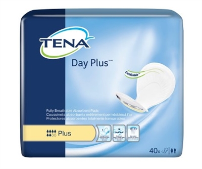 TENA Day Plus Pads, Heavy Absorbency, Yellow, Day Plus Pad Liners