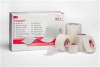 Transpore Surgical Medical Tape, Plastic, 1 Inch X 10 Yards, Non Sterile, 3M 1527-1 - Box of 12
