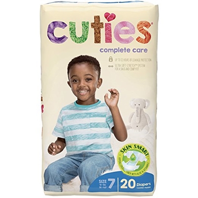 Cuties Complete Care Baby Diaper, SIZE 7, CCC07