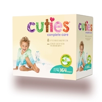 Cuties Complete Care Baby Diaper, SIZE 4, 22 - 37 lbs., CCC14 - Case of 164