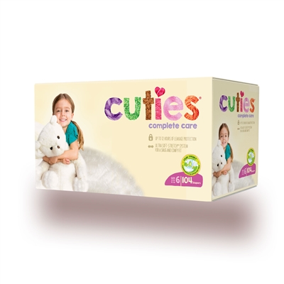 Cuties Complete Care Baby Diaper, SIZE 6, CCC16