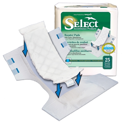 Tranquility Select Booster Pad, 12 Inch, Moderate Absorbency, 2760