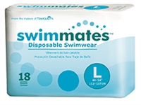 Tranquility Swimmates Disposable Swimwear, LARGE, Adult Swim Brief, 2846 - Pack of 18