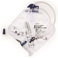 Urinary Drainage Bag, Urine Drain Bag, Anti-Reflux Valve, 2000 ml Vinyl, 37-2802 - Sold by: Pack of One