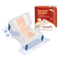 Tranquility TopLiner Booster Pad, 21.5 Inch, Heavy Absorbency, 3096 - Case of 120