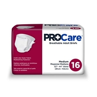 ProCare Adult Brief, MEDIUM, Heavy Absorbency, CRB-012/1 - Case of 96