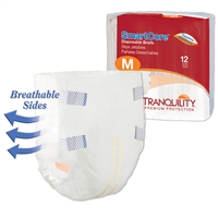 Tranquility SmartCore Brief, MEDIUM, Breathable, Heavy Absorbency, 2312 - Pack of 12