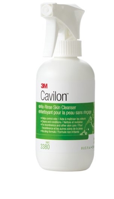 Cavilon No-Rinse Skin Cleanser, 8 Ounce Pump Bottle, Floral Scent, 3M 3380