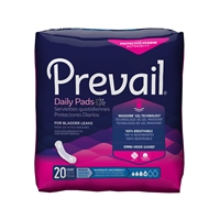 Prevail Bladder Control Pad, 9.25 Inch, Moderate Absorbency, BC-012  - Case of 180