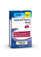 Novasource Renal Formula, Vanilla, 8 Ounce, Nestle 35110000 - Case of 27