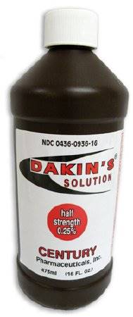 Dakins Solution Antimicrobial Wound Cleanser 16 oz. Bottle, 00436093616 - Sold by: Pack of One
