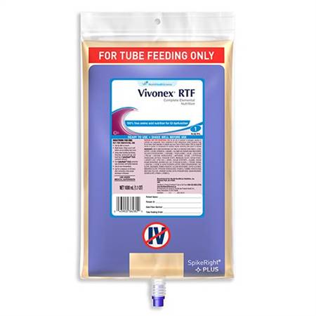 Vivonex RTF Tube Feeding Formula 1000 mL Bag Ready to Hang Unflavored Adult, 10043900362806 - CASE OF 6
