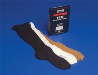TED Anti Embolism Stockings, Knee-High Hose, Medium, Regular, Beige Closed Toe, 4271