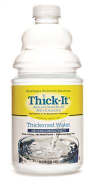 Thick-It AquaCareH2O Thickened Water 64 oz. Bottle Unflavored Ready to Use Nectar Consistency, B450-A5044 - Case of 4