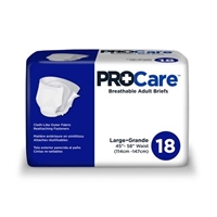 ProCare Adult Brief, LARGE, Heavy Absorbency, CRB-013/1 - Case of 72
