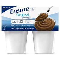 Ensure Pudding Creamy Milk Chocolate Flavor 4 oz. Cup Ready to Use, 54846 - Pack of 4