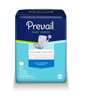 Prevail Pant Liner, Small 13.5 Inch Length, Moderate Absorbency, PL-100/1 - Case of 208
