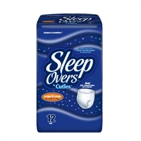 Sleep Overs Underwear Diaper, LARGE / EX-LARGE, Heavy Absorbency, SLP05302 - Pack of 12