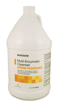 Multi-Enzymatic Instrument Detergent, McKesson, Liquid 1 gal. Jug Spring Fresh Scent, 53-28502 - Sold by: Pack of One