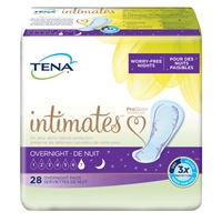 TENA Intimates Overnight Pads, Pant Liner, Heavy Absorbency, Bladder Control Pads, 54282 - Pack of 28