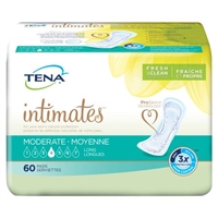 TENA Intimates Liner Pads, Moderate, Long, 12", Bladder Control Pads, 54375 - Pack of 60