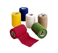 Coban Self-Adherent Wrap Bandage, Compression Bandage, 3" x 5 Yards, Asst. Colors, 3M 1583A - Pack of 12