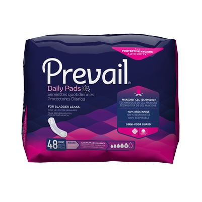 Prevail Bladder Control Pad, 11 Inch, Heavy Absorbency, PV-916/1