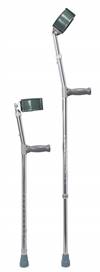 Mckesson Forearm Crutches Adult Steel Frame 300 lbs. Weight Capacity, 146-10403 - EACH 