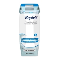 Replete 1 Cal Formula, Unflavored (Formerly Vanilla), 250 ml, 1.0 Cal Nutritional Supplement by Nestle - Case of 24