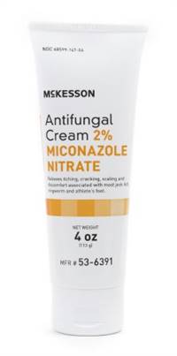 Antifungal, McKesson, 2% Strength Cream 4 oz. Tube, 53-6391 - Sold by: Pack of One