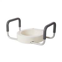 Raised Toilet Seat with Arms drive 3-1/2 Inch Height White 300 lbs. Weight Capacity 300 lbs. Weight Capacity, Drive 12402 
