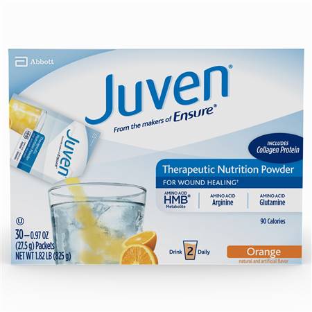Juven Arginine / Glutamine Supplement Orange Flavor 1.02 Ounce Individual Packet Powder, 66693 - CASE OF 30