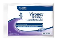 Vivonex Pediatric Elemental Powder, Unflavored 1.7 Ounce Individual Packet, by Nestle - Box of 6