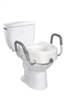 drive Elongated Raised Toilet Seat with Arms 4-1/2 Inch Height White 300 lbs. Weight Capacity, 12013 