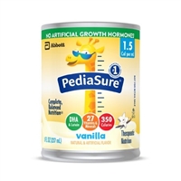 PediaSure 1.5 Cal, Vanilla Formula, 8 Ounce Can, Abbott 56409, 67378 - Case of 24