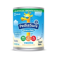 PediaSure Grow & Gain Vanilla Formula, 8 Ounce Can, Abbott 55897, 67522 - Case of 24