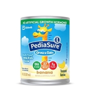 PediaSure Banana Grow & Gain Formula, 8 Ounce Can, Abbott 67527, 51884 - Case of 24