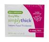 SimplyThick Easy Mix Food and Beverage Thickener 48 Gram Container Individual Packet Unflavored Gel Nectar Consistency, STBULK50L2 - BOX OF 50
