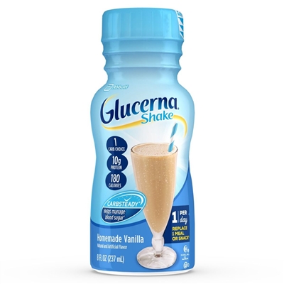 Glucerna Shake Vanilla Flavor 8 oz. Bottle Ready to Use, 57801 - EACH