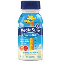 PediaSure Grow & Gain Pediatric Vanilla Flavor 8 Ounce Bottle Ready to Use, 58049 - ONE BOTTLE