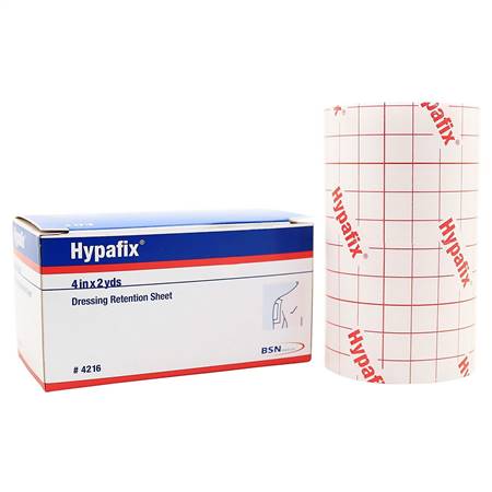 Hypafix Dressing Retention Tape Skin Friendly Nonwoven 4 Inch X 2 Yard White NonSterile, 4216 - BOX OF 1