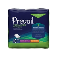 Underpad Prevail Super, 30 X 30 Inch, Heavy Absorbency, UP-100 - Pack of 10