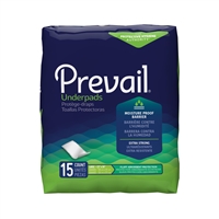 Underpad Prevail, 23 X 36, Moderate Absorbency, 15 Pack, UP-150 - 3 Pack Special = 45 Pads