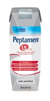 Peptamen 1.5 Cal Formula, Unflavored, 250 ml, 8.45 oz., by Nestle - Case of 24
